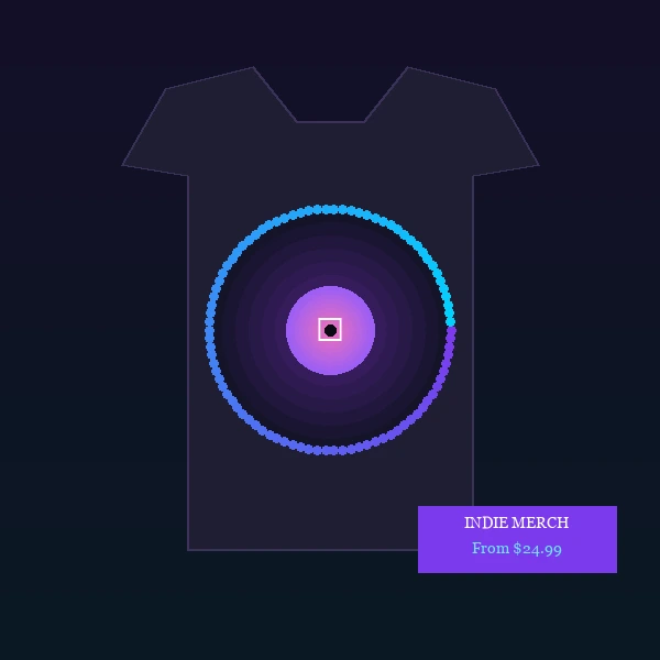 Independent music merchandise and gifts for music lovers